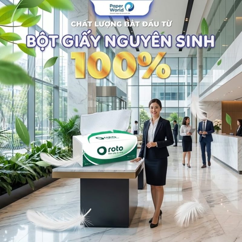 Khăn giấy lau tay cao cấp cho nhà vệ sinh trung tâm thương mại