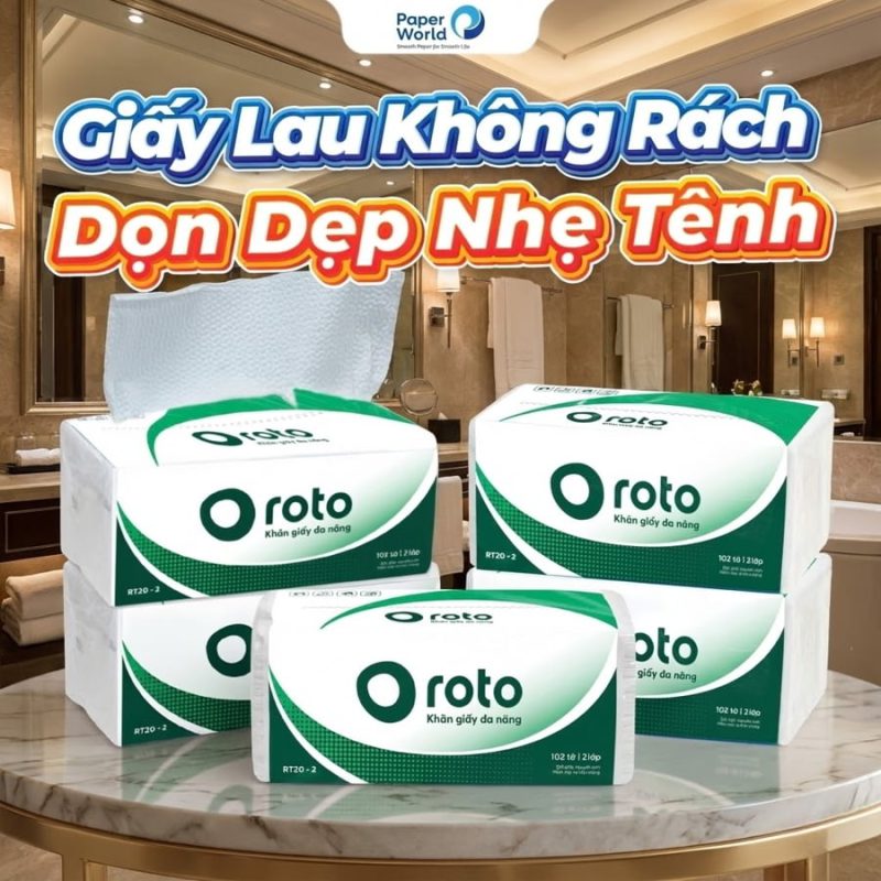 Khăn giấy lau tay cao cấp dùng cho khách sạn