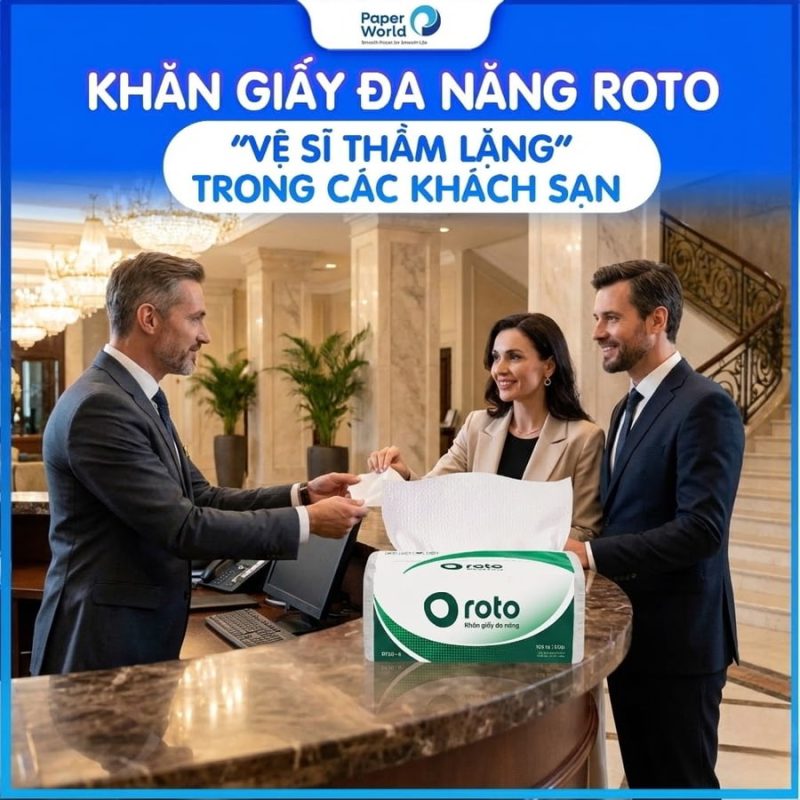 Khăn giấy lau tay cho khách sạn loại tốt