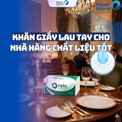 Khăn giấy lau tay cho nhà hàng chất liệu tốt