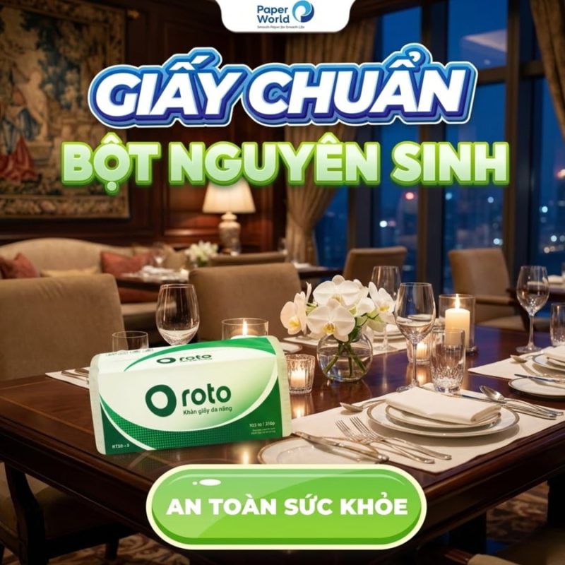 Khăn giấy lau tay cho nhà hàng có độ thấm hút cao