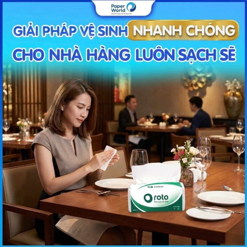 Khăn giấy lau tay cho nhà hàng loại nào tốt
