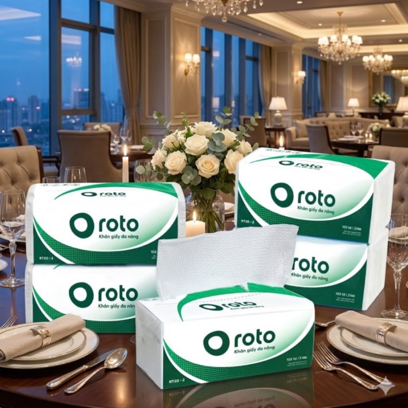 Khăn giấy lau tay cho nhà hàng thân thiện môi trường