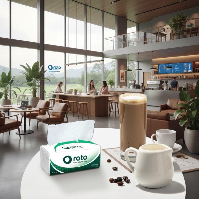 Khăn giấy lau tay cho quán cà phê tại Bình Dương