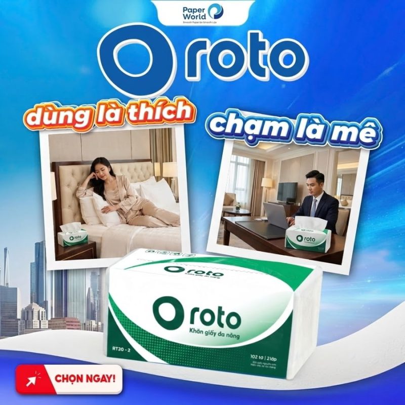 Khăn giấy lau tay dùng cho khách sạn tại Đà Lạt