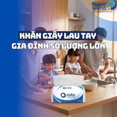 Khăn giấy lau tay gia đình số lượng lớn
