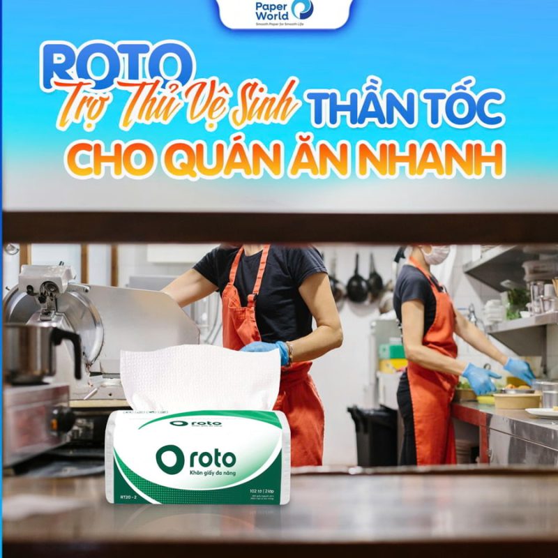 Khăn giấy lau tay giá sỉ cho quán ăn nhà hàng