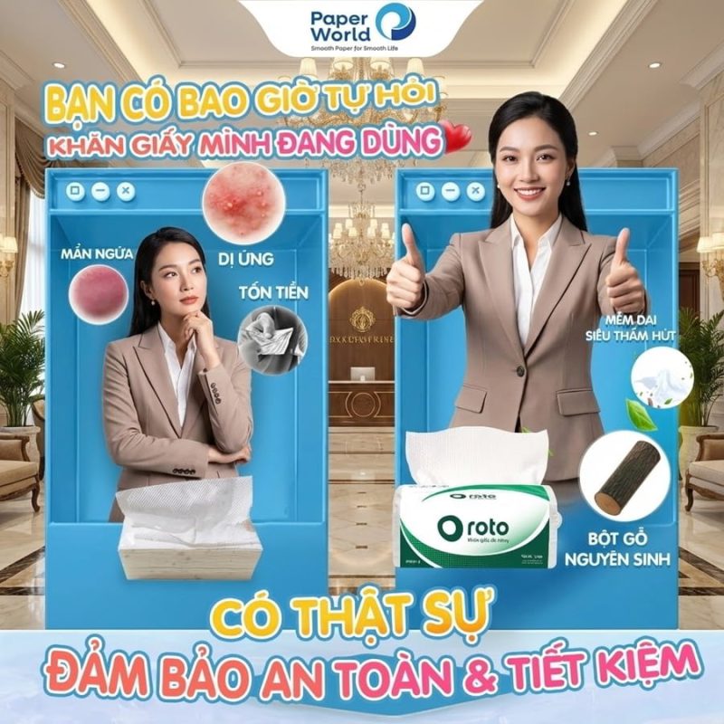 Khăn giấy lau tay khách sạn giao hàng toàn quốc