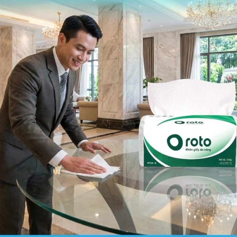 Khăn giấy lau tay khách sạn phù hợp tiêu chuẩn du lịch