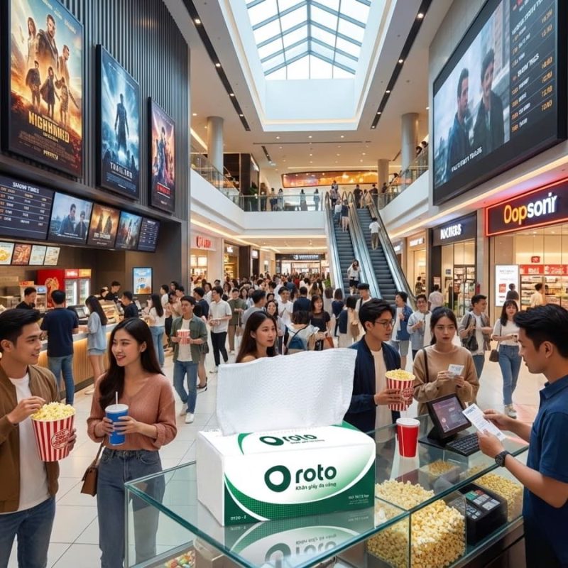 Khăn giấy lau tay tiêu chuẩn cho khu đông người