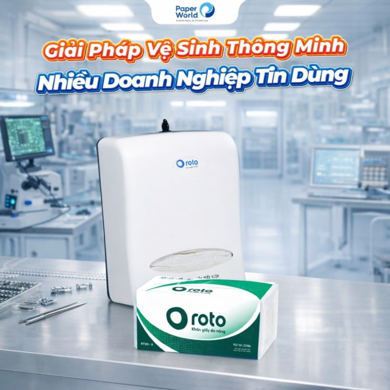 Khăn giấy lau tay phòng sạch điện tử