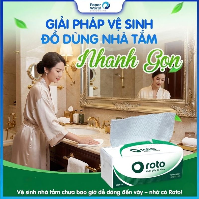 Khăn giấy lau tay số lượng lớn cho khách sạn