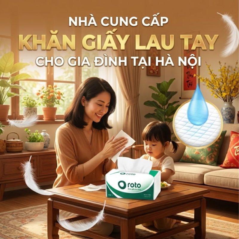 Nhà cung cấp khăn giấy lau tay cho gia đình tại Hà Nội